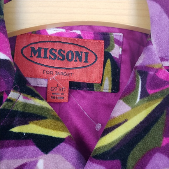 NWT Missoni for Target Girls Floral Trench Coat L - Picture 3 of 4